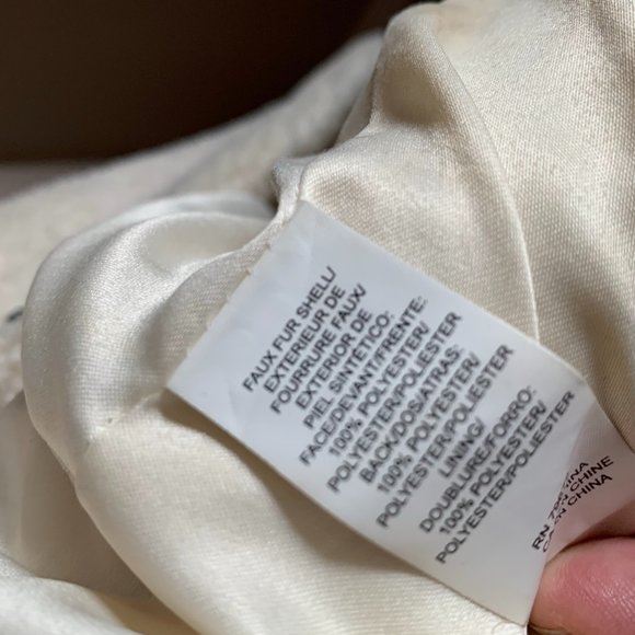 Lucky Brand Double Breasted Faux Teddy Fur Coat 2X - Picture 7 of 12